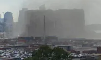Part of Beirut Port Silos, Damaged in 2020 Blast, Collapses
