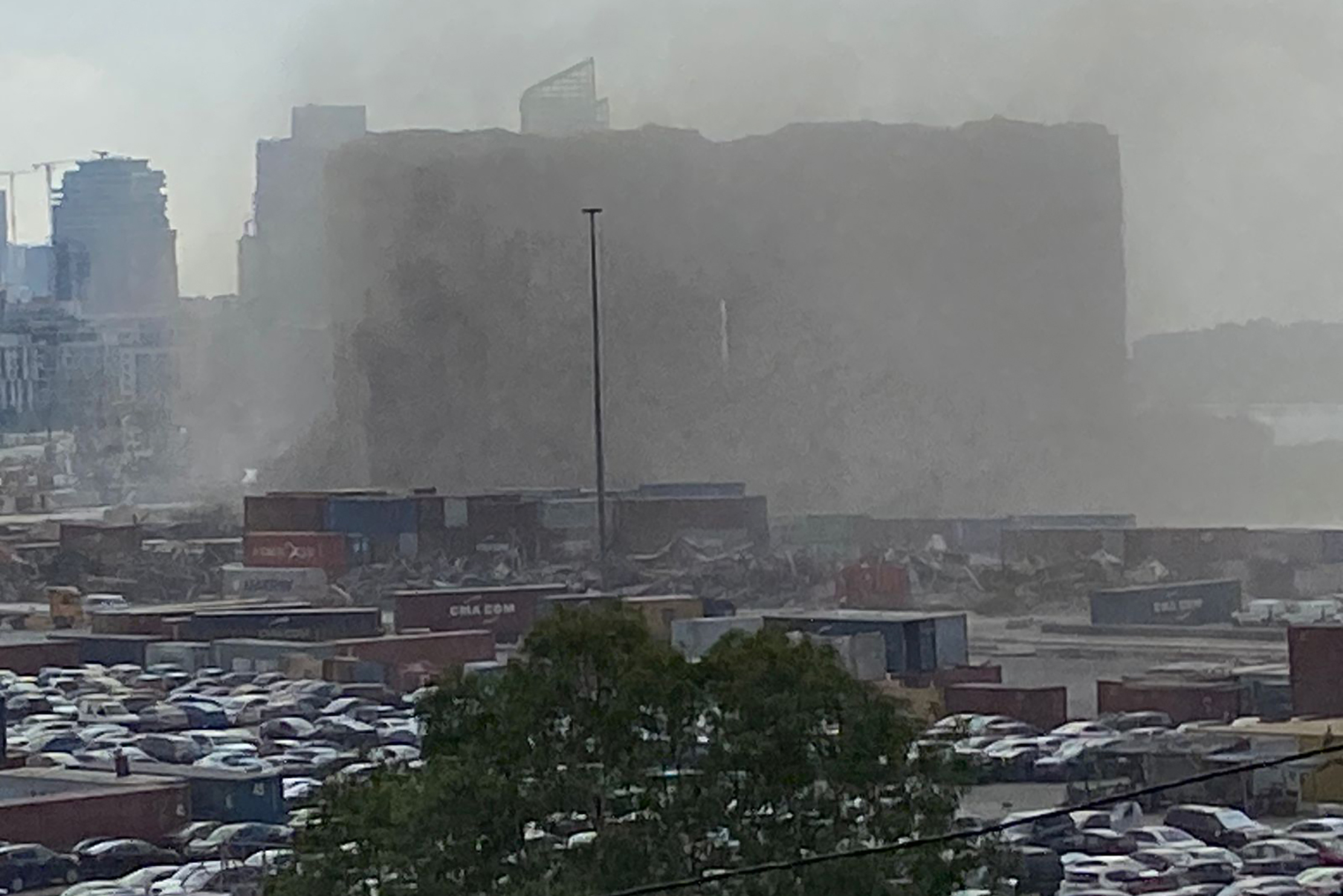 Part of Beirut Port Silos, Damaged in 2020 Blast, Collapses - Vimarsana News