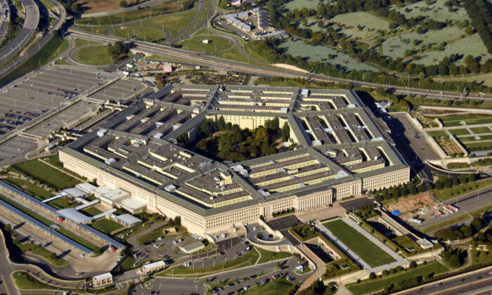 The U.S. Pentagon building in Washington is seen in an aerial view in an undated file photo. (Ivan Cholakov/Shutterstock)