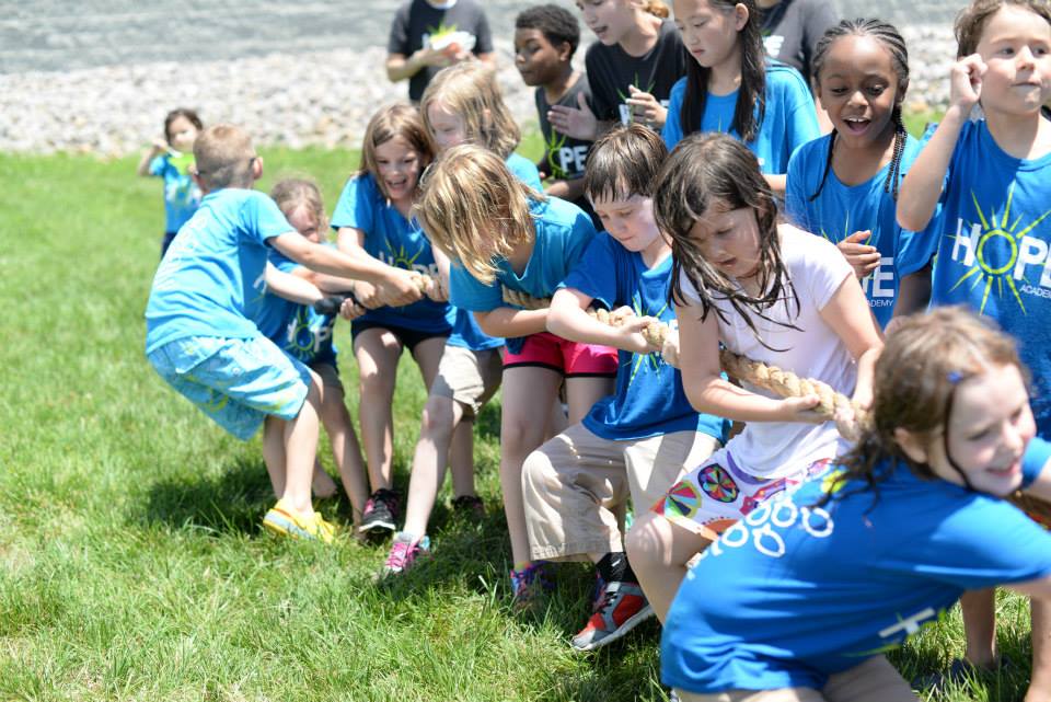 Students from Hope Academy in Concord, N.C., enjoy an elementary school field day. (Courtesy of NAUMS. Inc)