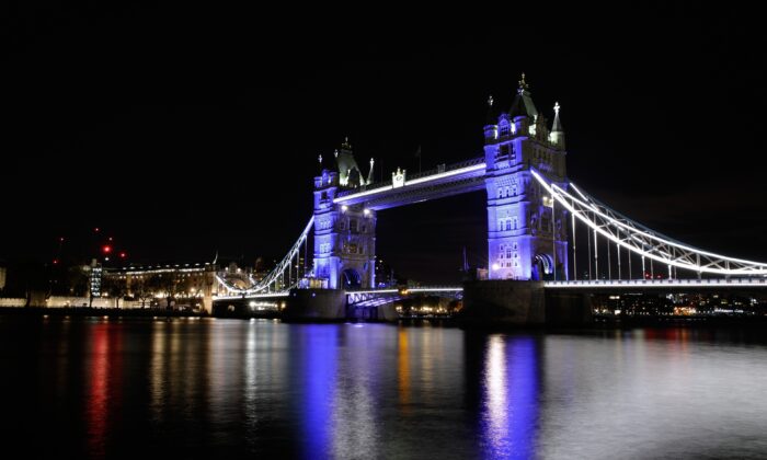 A general view of Tower Bridge in London on April 23, 2018. (John Phillips/Getty Images)
