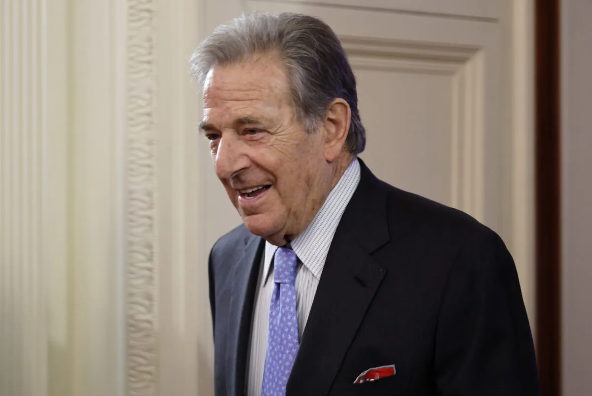 Paul Pelosi, husband of House Speaker Nancy Pelosi (D-Calif.), arrives for a reception honoring Greek Prime Minister Kyriakos Mitsotakis and his wife Mareva Mitsotakis in the East Room of the White House on May 16, 2022. (Chip Somodevilla/Getty Images)