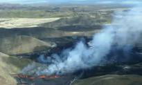 Volcano Near Iceland’s Main Airport Erupts Again After Pause