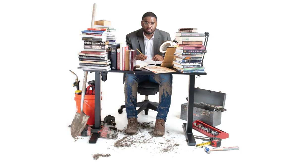 Image from the poster of the documentary "Uncle Tom II: An American Odyssey."