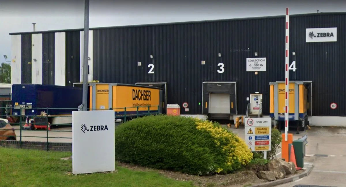 Zebra Technologies Corp. office in Pittman Way, Preston, Britain on May, 2022. (Google Maps/Screenshot via The Epoch Times)