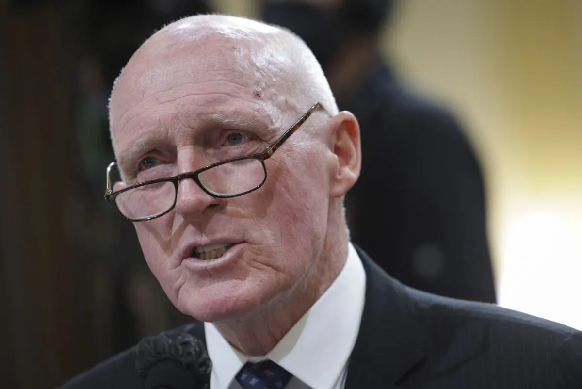 Rusty Bowers, Arizona House Speaker, testifies during the fourth hearing on the Jan. 6, 2021, investigation in the Cannon House Office Building in Washington on June 21, 2022. (Kevin Dietsch/Getty Images)