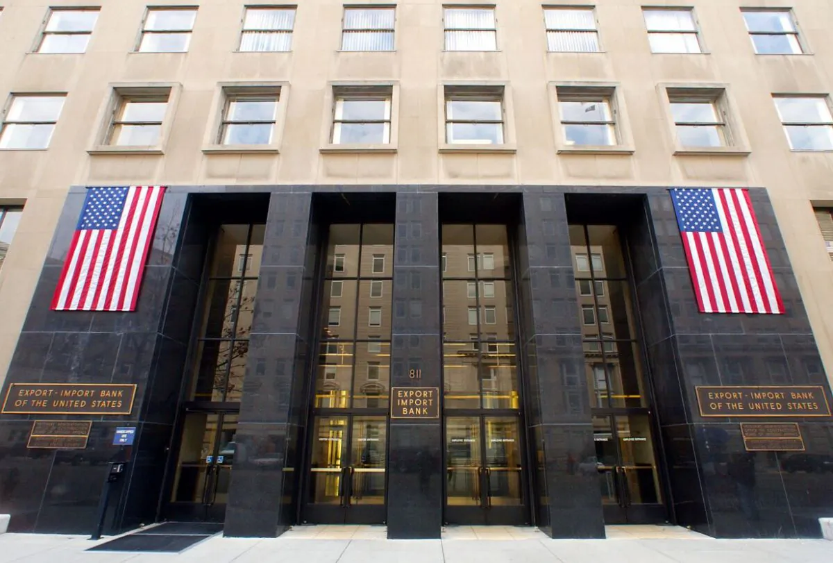 A generic photo of the Washington building that houses the Export-Import Bank, the Veterans Affairs Office of Construction, Board of Veterans Appeals, and the Administrative Office of the US Courts. (Paul J. Richards/AFP via Getty Images)
