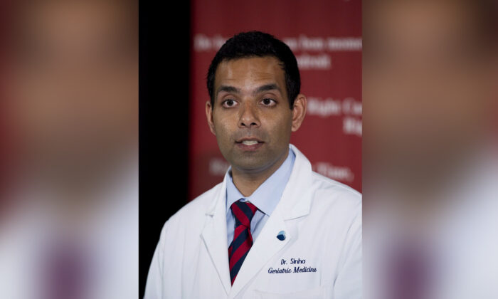 Dr. Samir Sinha speaks at Mount Sinai Hospital in Toronto on May 24, 2012. (The Canadian Press/Aaron Vincent Elkaim)