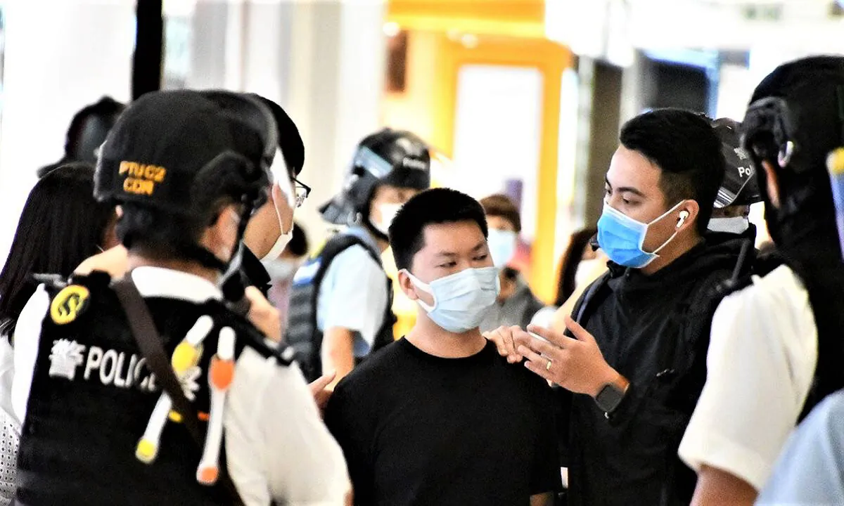 Ma Chun-man, also called "Captain America 2.0" had his sentence reduced to 5 years from 5 years and 9 months on Aug. 3, 2022. (Big Mack/The Epoch Times)