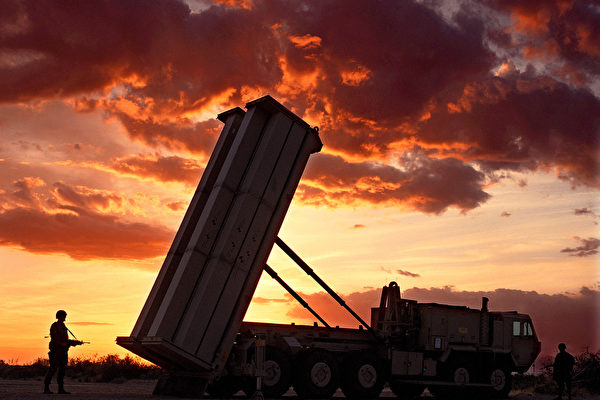 The mobile launcher of the THAAD anti-missile defense system. (Lockheed Martin/Getty Images)