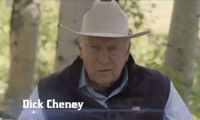 Former Vice President Dick Cheney appears in an ad for his daughter U.S. Rep. Liz Cheney’s (R-Wyo.) reelection campaign. (Screen grab from YouTube)

