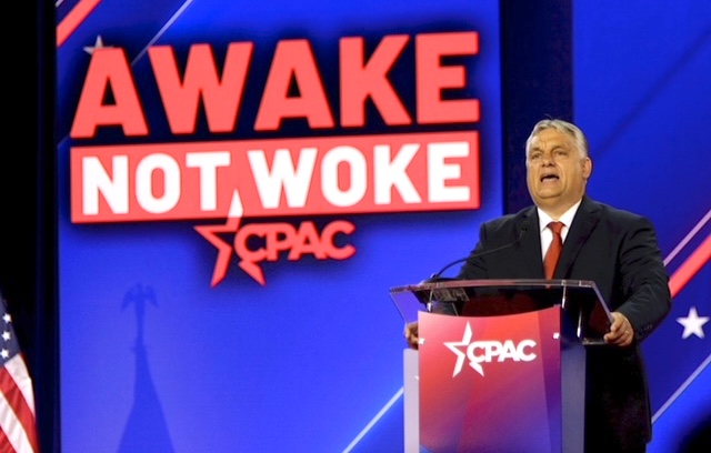 Hungarian Prime Minister Viktor Orbán speaks at the Conservative Political Action Conference CPAC held at the Hilton Anatole in Dallas, Texas, Aug. 4, 2022. (Bobby Sanchez/The Epoch Times)
