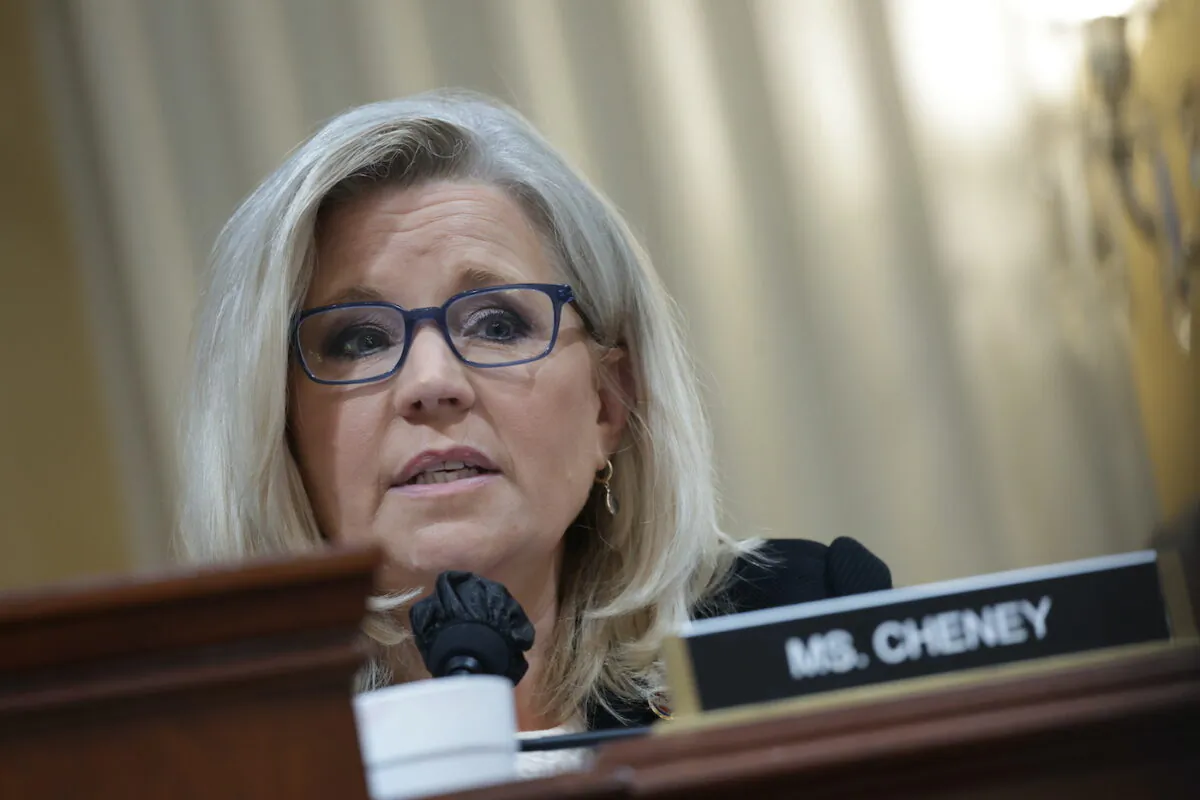 Liz Cheney is seen in a 2022 file photo. (Kevin Dietsch/Getty Images)