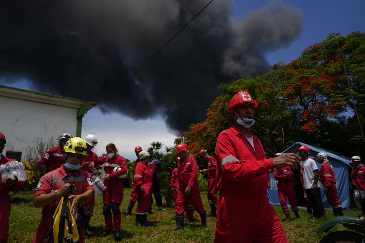 Members of the Cuban Red Cross