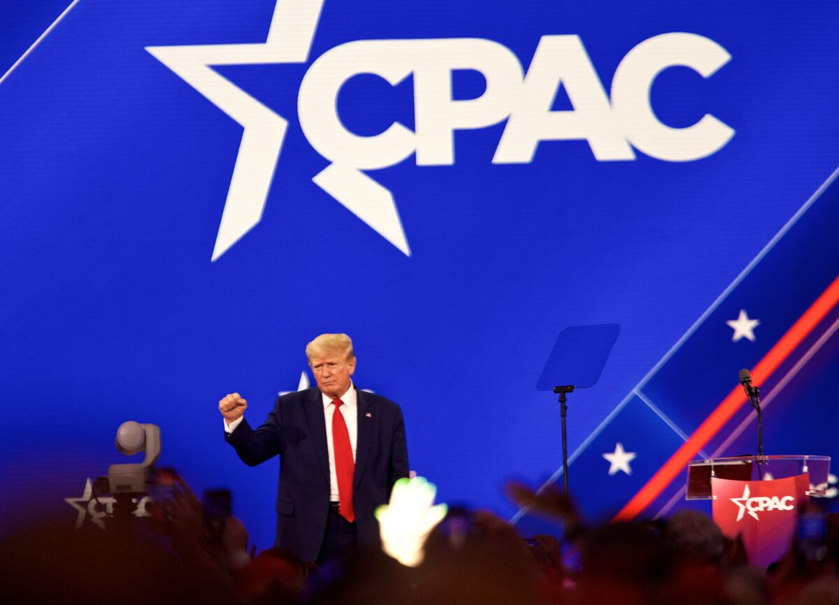 Trump Targets Democrat Policies in CPAC Speech