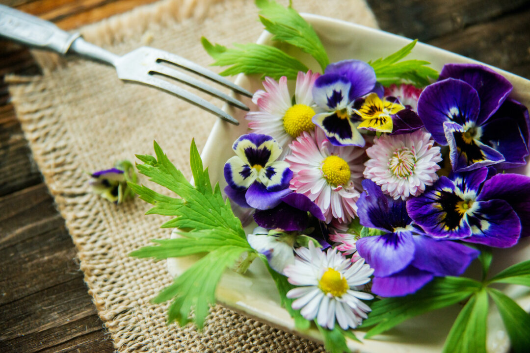 Flowers are known for feeding bees, but many of them are edible for humans too—and many have unique properties that are good for our health.(Malykalexa/Shutterstock)