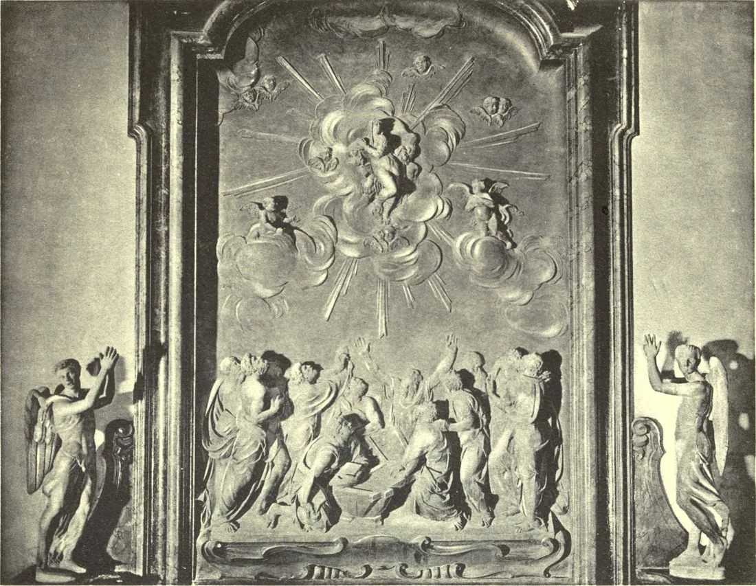 TWO ANGELS,
after Madonna Properzia de' Rossi (THE ASSUMPTION OF THE VIRGIN, after Tribolo)
(Bologna: S. Petronio) Alinari