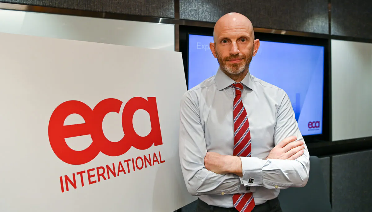 Lee Quane, Regional Director-Asia at ECA International. EAC the world's leading human resource management consultancy released the results of its latest annual "My Expatriate Compensation Market Survey," on Aug 3, 2022. Hong Kong dropped three places to number eight in the world in the latest global ranking of expatriate compensation and benefits. (Sung Pi-Lung/The Epoch Times)