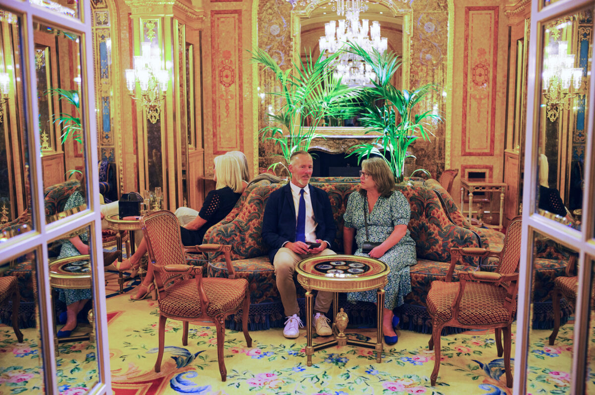 A couple wait their turn to be seated in The Palm Court for Afternoon Tea at The Ritz London. (Alan Behr/TNS)