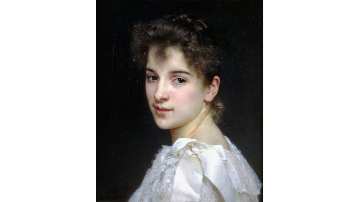 Artist William Bouguereau painted the beautiful side of people as in this portrait of “Gabrielle Cot,” 1890. Private collection: Fred and Sherry Ross. (Public Domain)