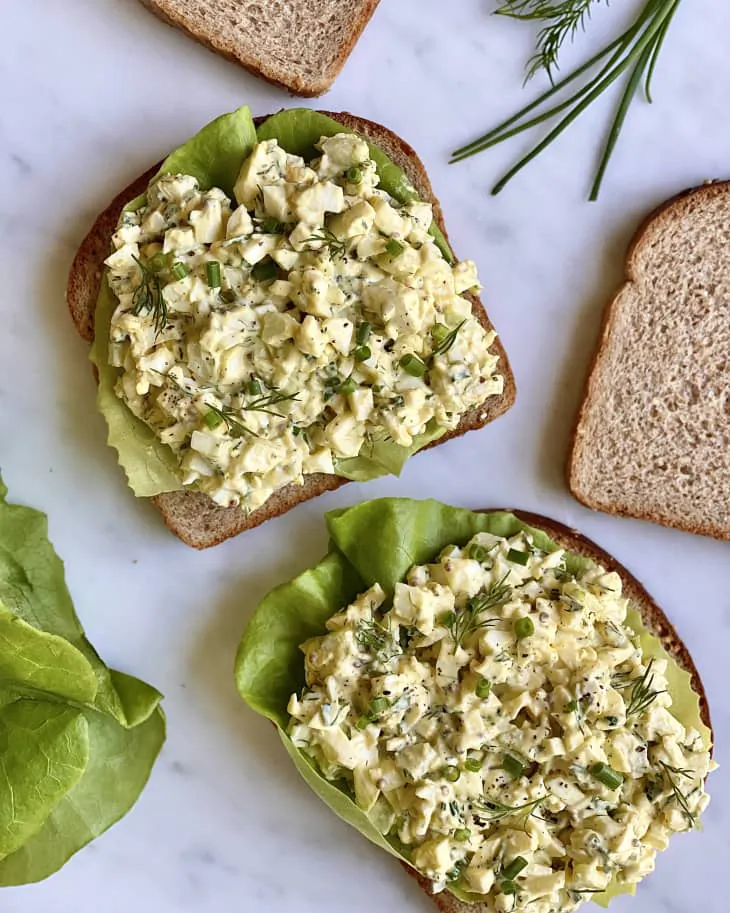 This egg salad tastes like something you'd get from a fancy deli. (Kelli Foster/TNS)