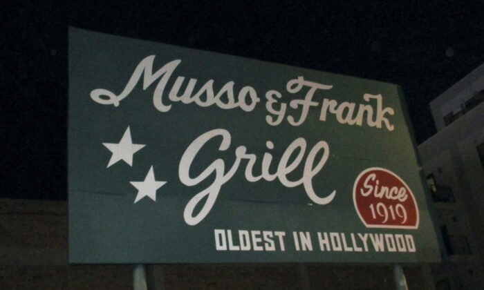 The Musso and Frank Grill in Hollywood, Calif. (Courtesy of Tiffany Brannan)