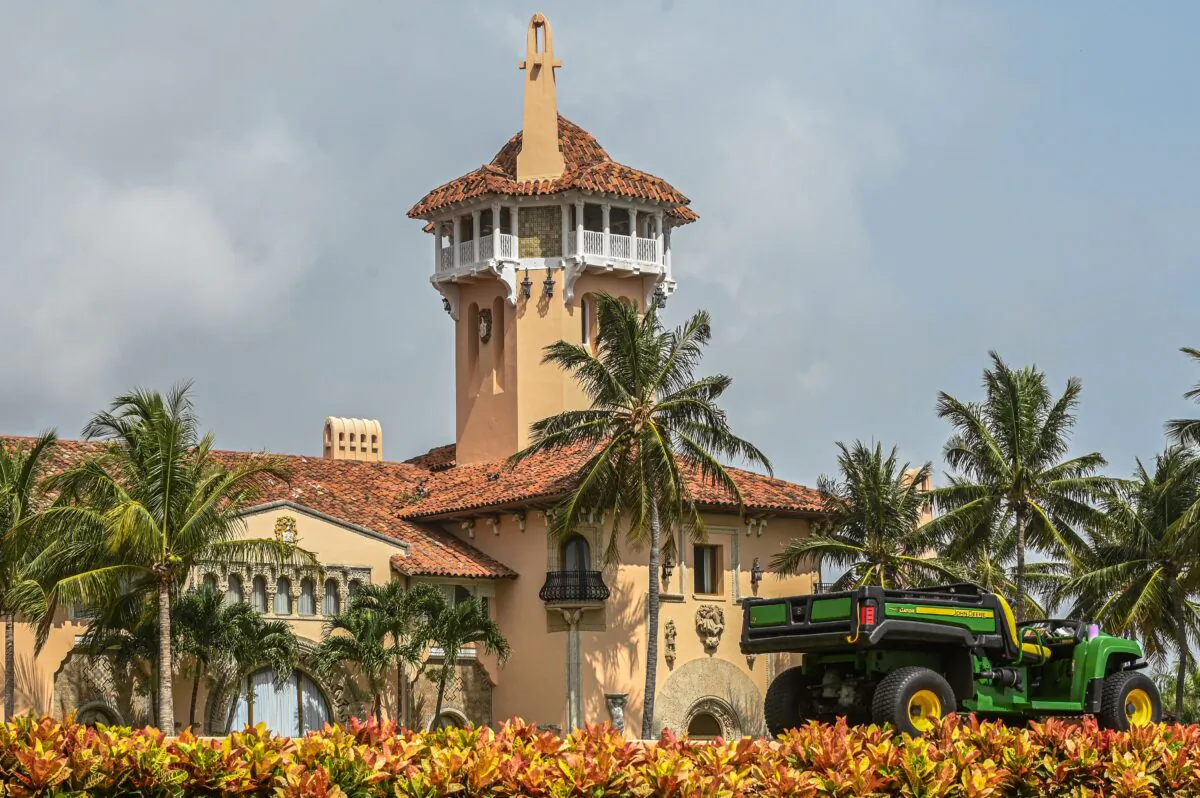 Former US President Donald Trump's residence in Mar-A-Lago, Palm Beach, Fla., on Aug. 9, 2022. (Giorgio Viera/AFP via Getty Images)