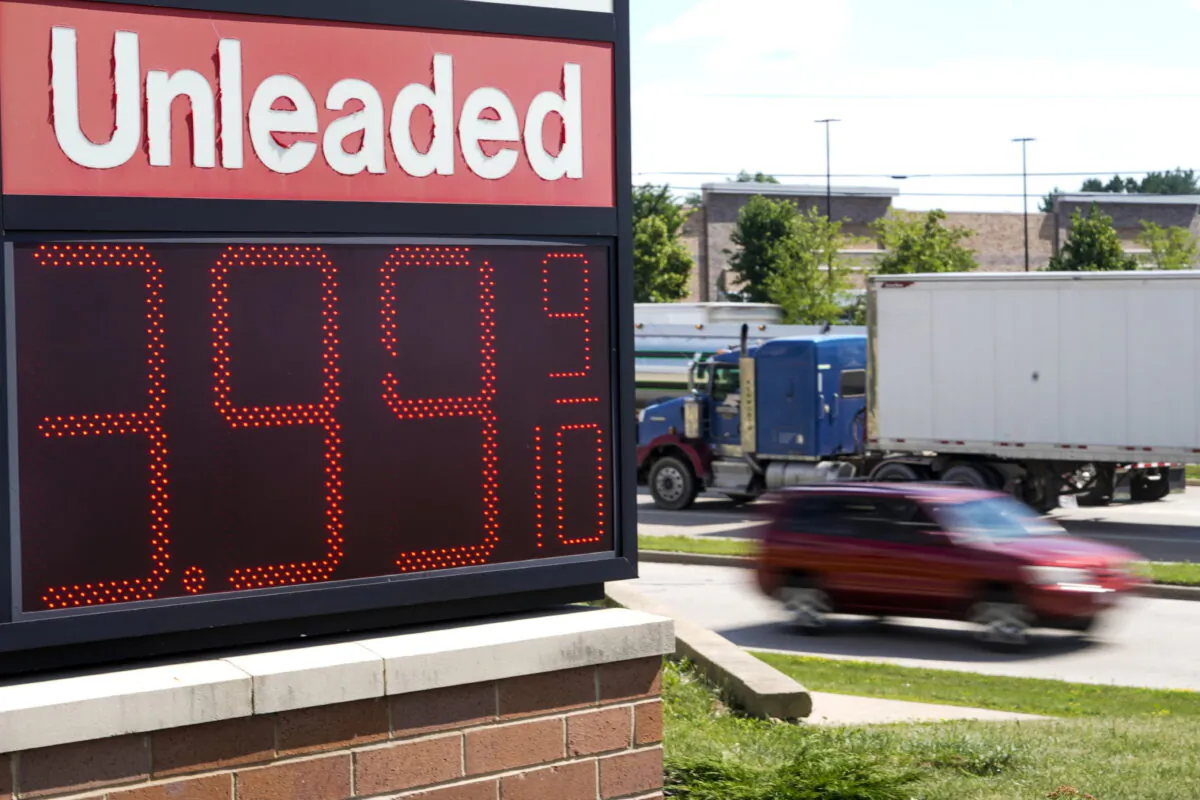 The price of regular unleaded gas is advertised for just under $4 a gallon at a Woodman's, in Menomonie Falls, Wis., on July 20, 2022. (Morry Gash/AP Photo)