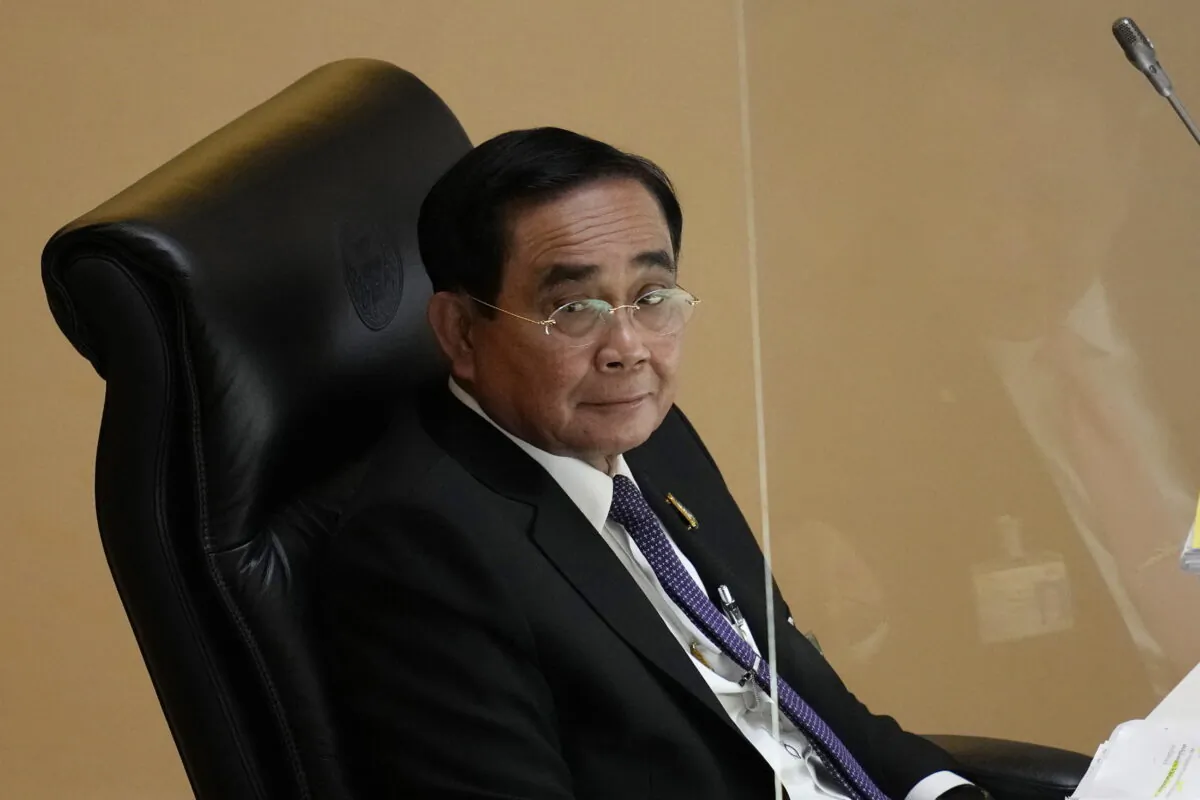 Thailand Prime Minister Prayuth Chan-ocha attends a no-confidence debate at the Parliament in Bangkok, Thailand, on July 19, 2022. (Sakchai Lalit/AP Photo)