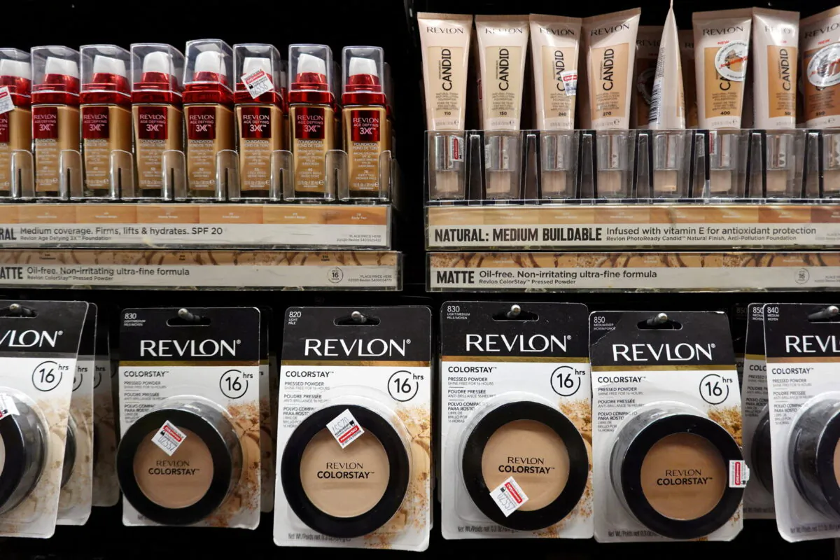 Revlon products for sale in a store in Manhattan, New York, on June 29, 2022. (Andrew Kelly/Reuters)