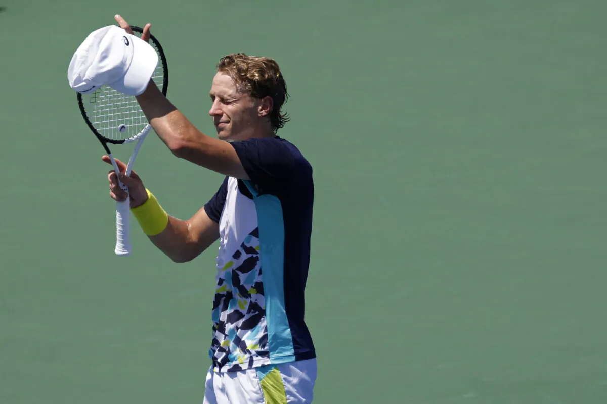 Emil Ruusuvuori of Finland waves to the crowd after his match against Hubert Hurkacz of Poland (not pictured) on day three of the Citi Open at Rock Creek Park Tennis Center in Washington on Aug 3, 2022. (Geoff Burke/USA TODAY Sports via Reuters)