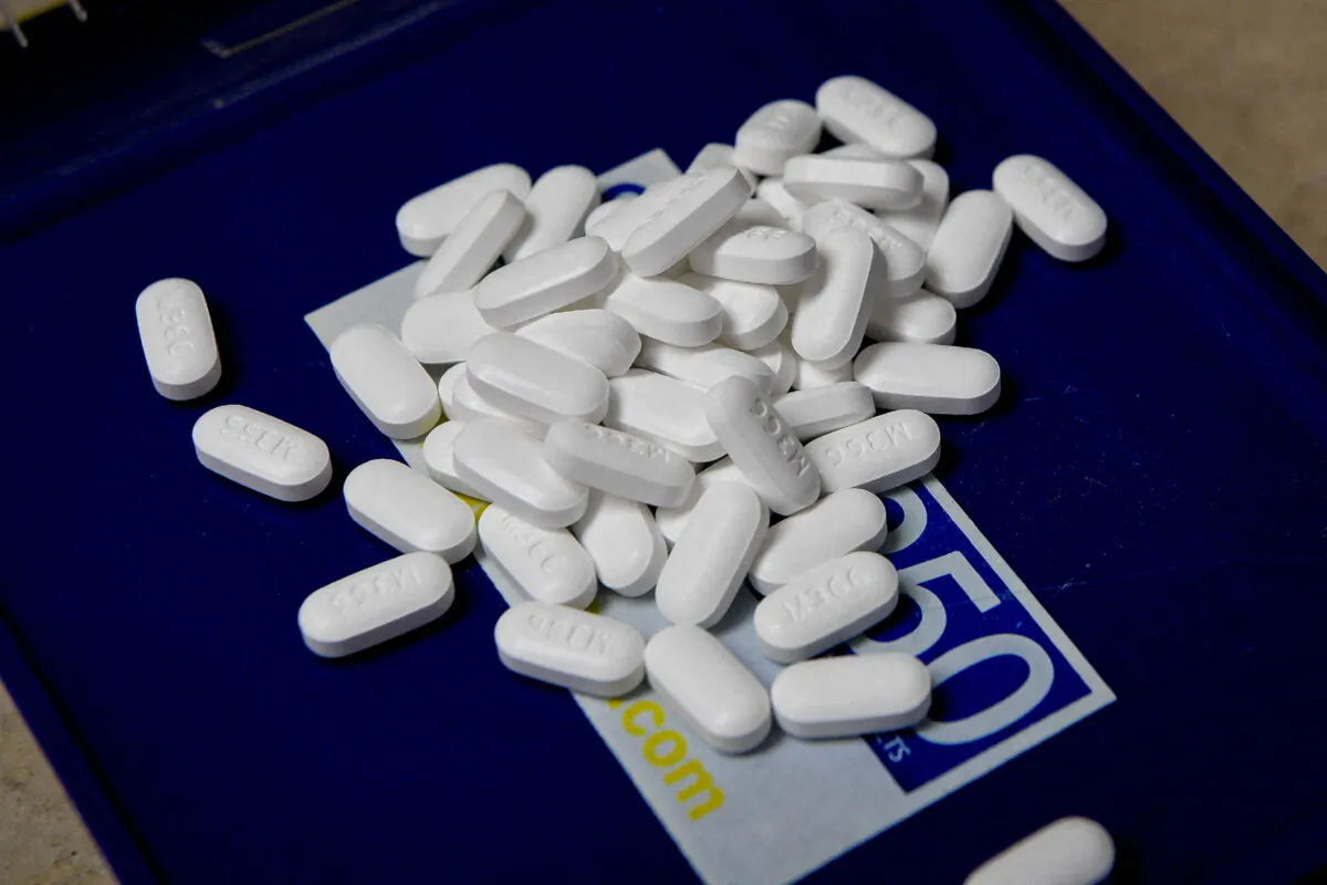 Tablets of the opioid-based Hydrocodone at a pharmacy in Portsmouth, Ohio, on June 21, 2017. (Bryan Woolston/Reuters)