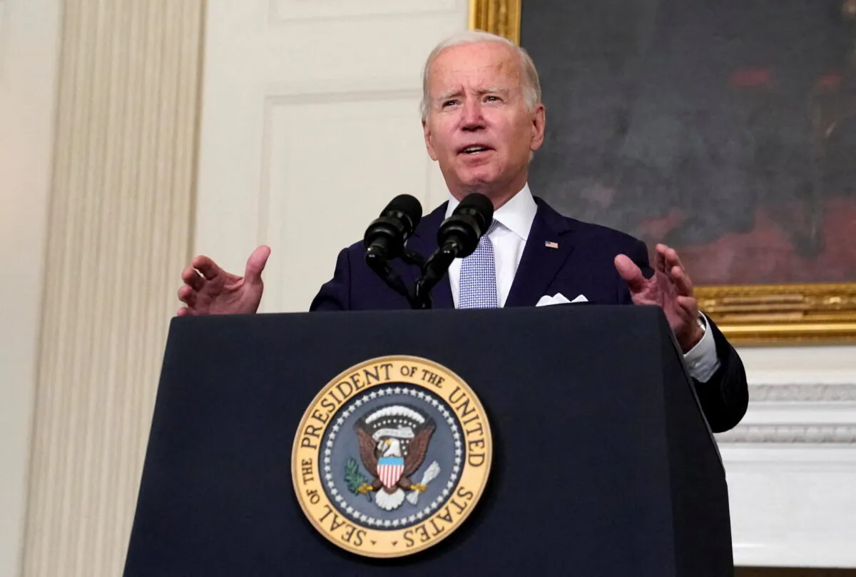 President Joe Biden delivers remarks on the Inflation Reduction Act of 2022 at the White House, in Washington, on July 28, 2022. (Elizabeth Frantz/Reuters)