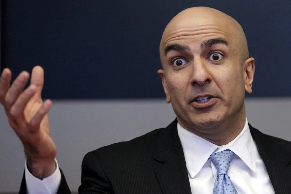 Minneapolis Fed President Neel Kashkari speaks during an interview at Reuters in New York on Feb. 17, 2016. (Brendan McDermid/Reuters)