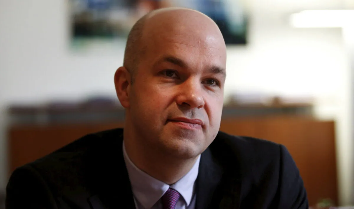 Marcel Fratzscher, chairman of the German Institute for Economic Research (DIW), speaks during an interview with Reuters in his office in Berlin, Germany, on March 7, 2016. (Fabrizio Bensch/Reuters)
