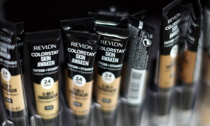 Revlon products are seen on display for sale in a Boots store in London, Britain, June 16, 2022. (Hannah McKay/Reuters)
