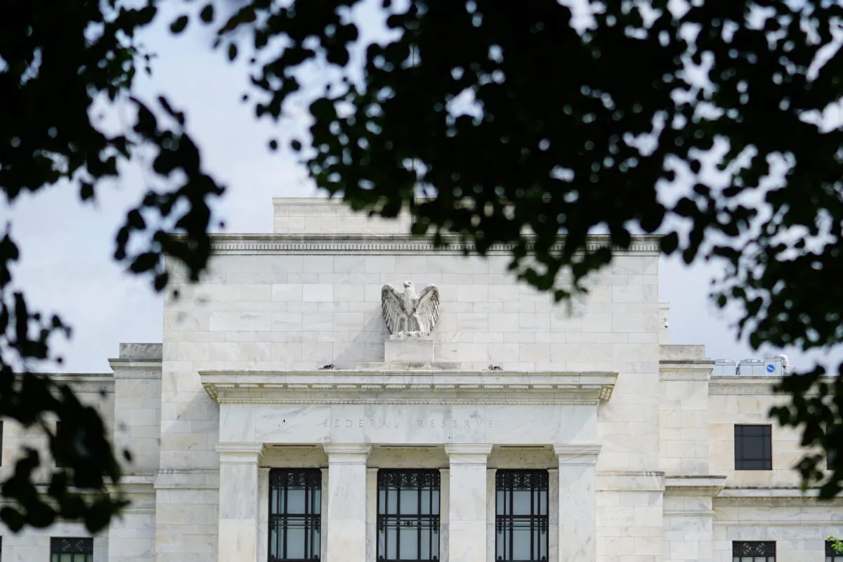 The exterior of the Marriner S. Eccles Federal Reserve Board Building is seen in Washington, D.C., on June 14, 2022. (Sarah Silbiger/Reuters)