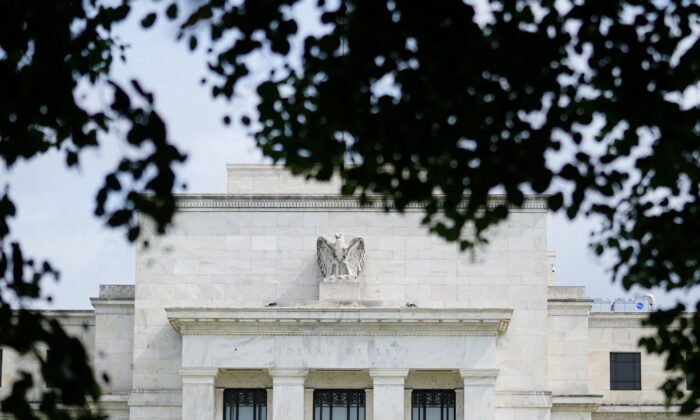 The exterior of the Marriner S. Eccles Federal Reserve Board Building is seen in Washington, D.C., on June 14, 2022. (Sarah Silbiger/Reuters)