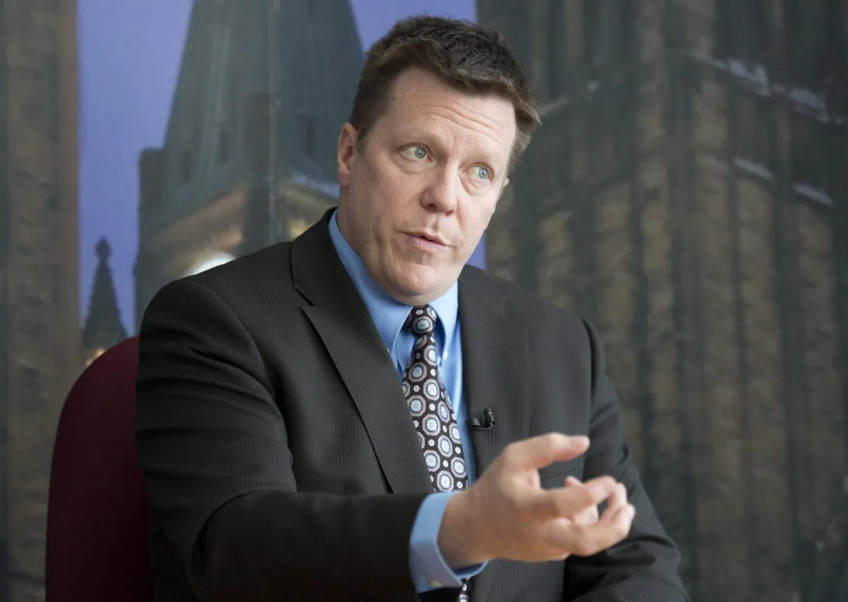 Former RCMP and CSIS operative Michel Juneau-Katsuya in Ottawa on April 4, 2013. (The Canadian Press/Adrian Wyld)
