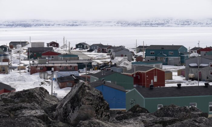The village of Inukjuak is seen on the shore of Hudson Bay May 12, 2022 in Inukjuak, Que. (The Canadian Press/Adrian Wyld)