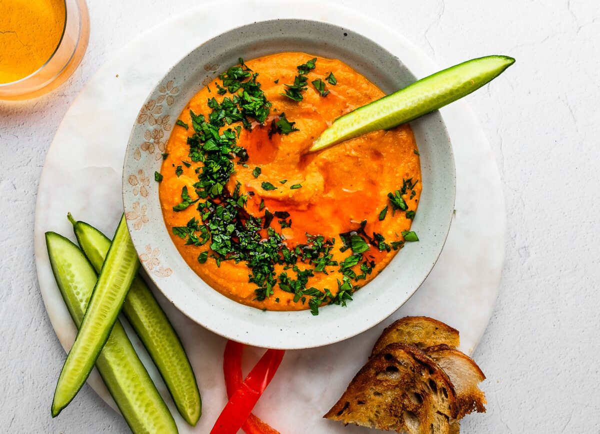 Think outside the hummus box and purée cooked lentils into this smoky, satisfying dip. (Jennifer McGruther)