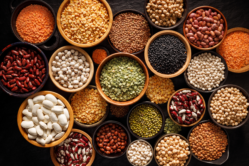 Legumes,,A,Set,Consisting,Of,Different,Types,Of,Beans,,Lentils