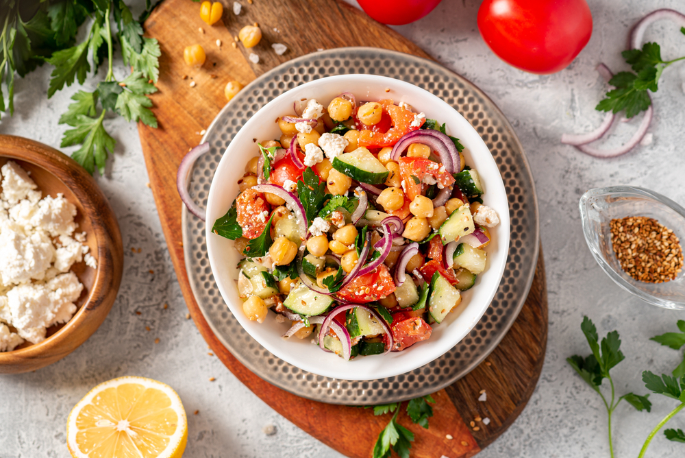 Bean salads are perfect for summer potlucks—they're easy and affordable, keep like a champ, and can be served cold or at room temperature. (Svetlana Monyakova/Shutterstock)