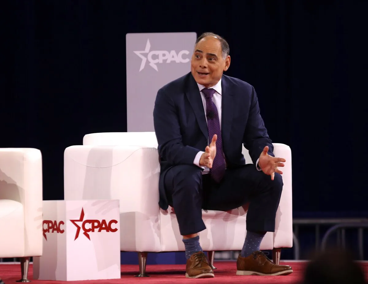 James Carafano, Vice President of the Heritage Foundation, speaks at the Conservative Political Action Conference in Dallas at the Hilton Anatole Aug. 6, 2022. (Bobby Sanchez for The Epoch Times)