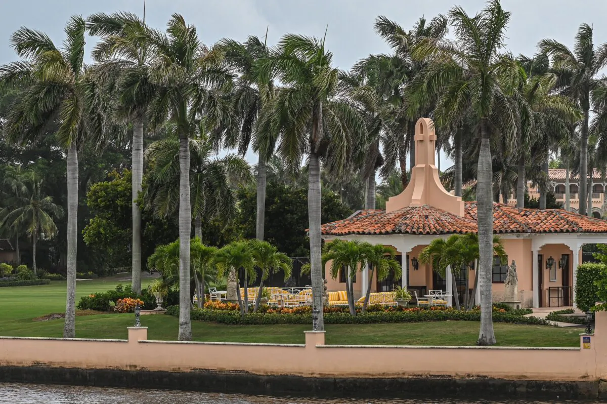 Former President Donald Trump's residence in Mar-a-Lago, Palm Beach, Fla., on Aug. 9, 2022. (Giorgio Viera/AFP via Getty Images)