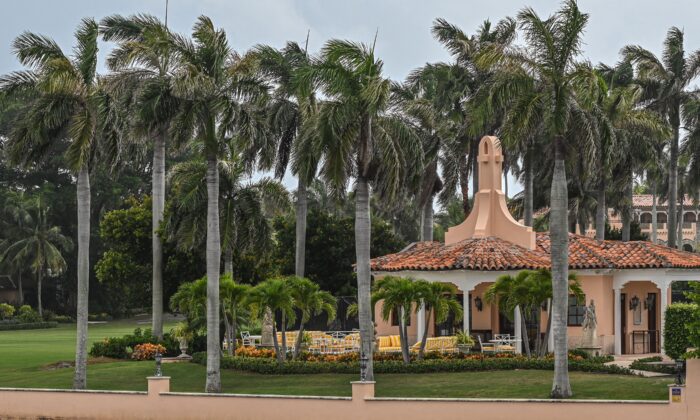 Former President Donald Trump's residence in Mar-a-Lago, Palm Beach, Fla., on Aug. 9, 2022. (Giorgio Viera/AFP via Getty Images)