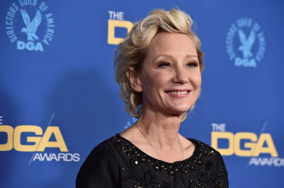 Anne Heche arrives at the 74th annual Directors Guild of America Awards in Beverly Hills, Calif., on March 12, 2022. (Jordan Strauss/Invision via AP)