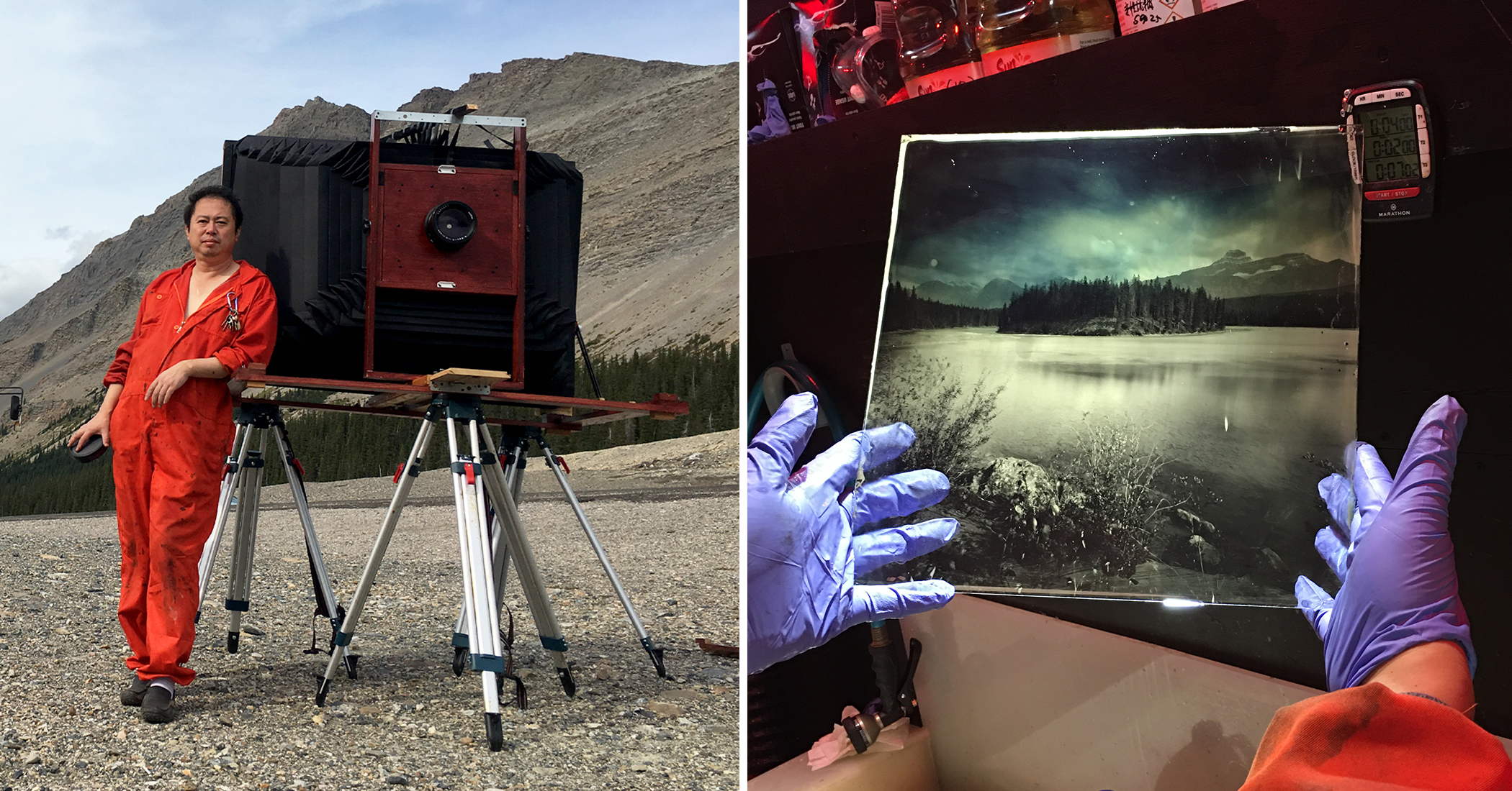 Man Builds Giant Wet Plate Camera and Darkroom on a Bus to Take His