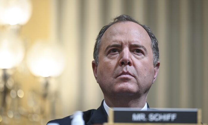 Rep. Adam Schiff (D-Calif.) takes part in a hearing in Washington on June 28, 2022. (Brandon Bell/Getty Images)