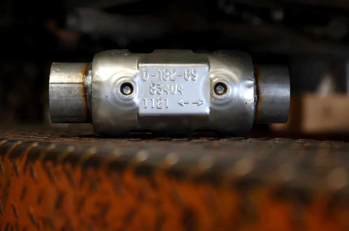 File photo of a catalytic converter. (Justin Sullivan/Getty Images)